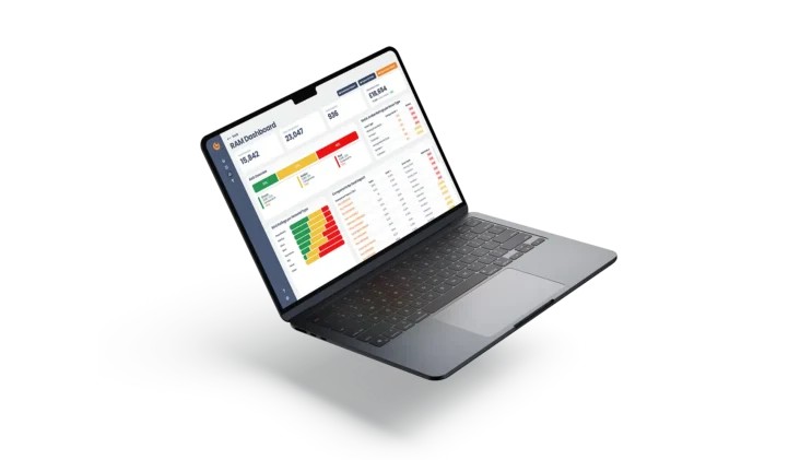 RAM Assess tool displayed on a laptop.